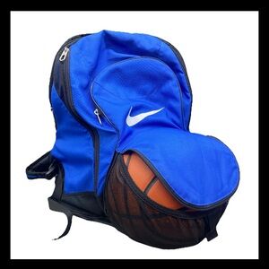 Nike Team Backpack Royal Blue Basketball Holder School Sports Gym BA3253 479